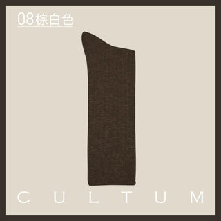 [CULTUM] Striped Mercerized Cotton Business Crew Socks