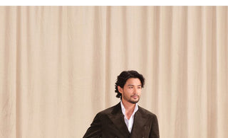 [CULTUM] Double-Breasted Cotton Corduroy Suit Set