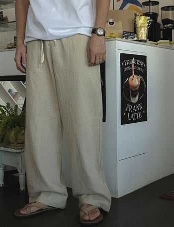 Kona Linen Elastic Waist Pants (5 colors)