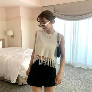 Fringe Sleeveless Knit