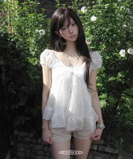 Summer Flower Chiffon Blouse - 2 colors