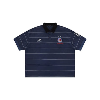 [MASONPRINCE] Sporty Striped Coach Polo Shirt