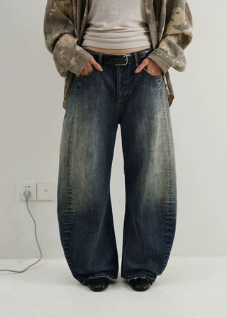 MASONPRINCE Distressed Curved Denim