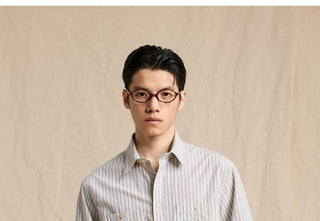 [CULTUM] Striped Pocket Work Shirt