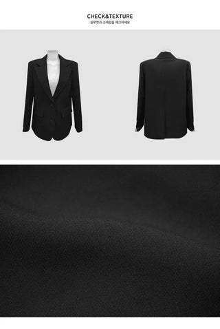 Semi-overfit single blazer jacket jk - 4 colors