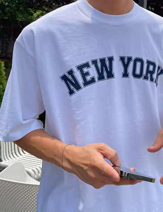 NEW YORK Sturdy Printed Short Sleeve T-shirt (3 colors)