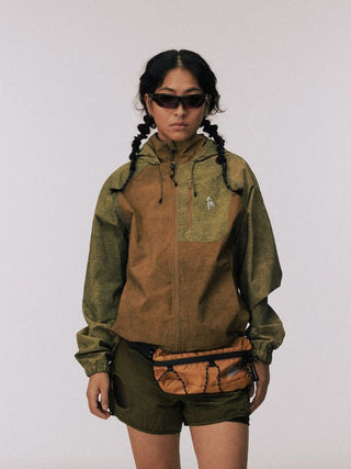 [CONP] Tie-Dye Outdoor Hooded Nylon Jacket