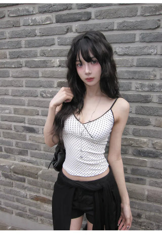 Dot Lace Slim Top - 7 Colors