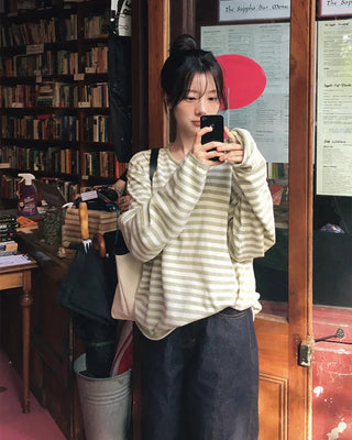Slim striped knit