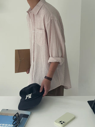 Norton Oversized Cool Stripe Shirt