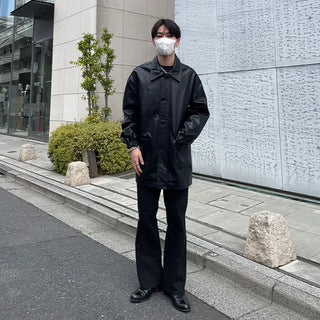 Single Half Leather Jacket
