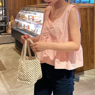 Beaded tote bag