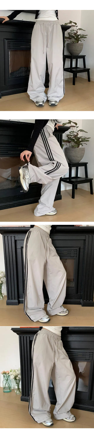 Seasonless Three-Striped Two-Way Track Pants - 5 Colors