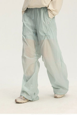 [Monterest] UPF50+ Water-Resistant Ruched Parachute Pants