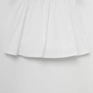 A-line cotton flared skirt