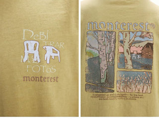 [Monterest] Washed Forest Print Relaxed Fit Tee
