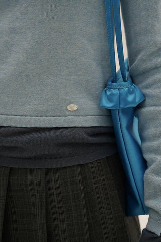 [Moromoro2] Asymmetric Collar Layered Knit  Sweater