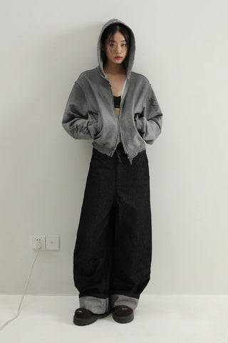 [MASONPRINCE] 460G Heavyweight Remake Zip-Up Hoodie