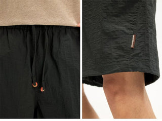 [Monterest] Textured Nylon Drawstring Shorts
