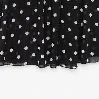Polka dot long skirt