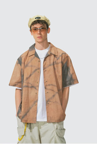 [Monterest] Tree Shadow Print Relaxed Shirt