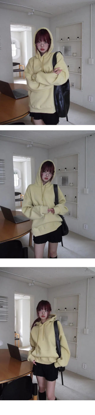 Double-layer heavy two-way hooded zip-up/t-shirt - 9 colors