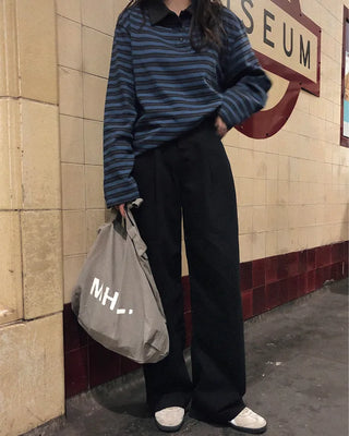 Striped rugby shirt