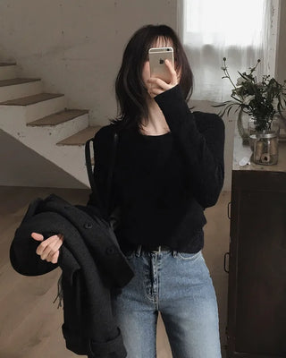 Slim knit top