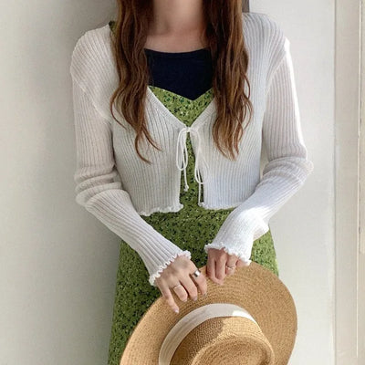 Ribbon Bolero Cardigan
