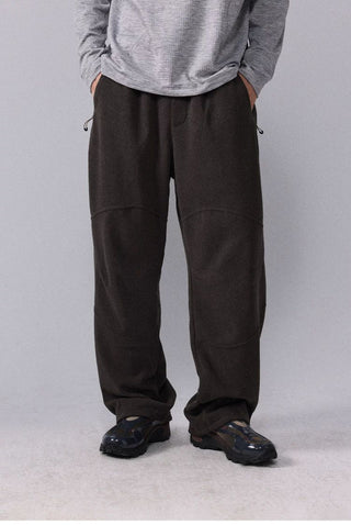 [Monterest] Fleece Wide Leg Drawstring Pants