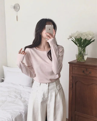 (6 colors) Chamomile Slim Knit