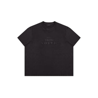 [MASONPRINCE] Mirror Logo Print Slim Fit T-Shirt