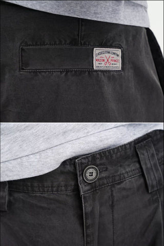 [MASONPRINCE] Curved Double Pleat Wide Pants