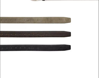 [MASONPRINCE] Cowhide Leather Lion Buckle Belt