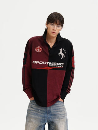 [MASONPRINCE] Color Block Stripe Polo / Hooded Sweatshirt