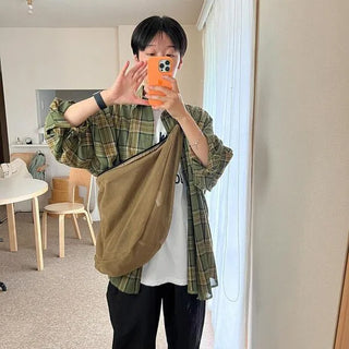 Boxy check shirt