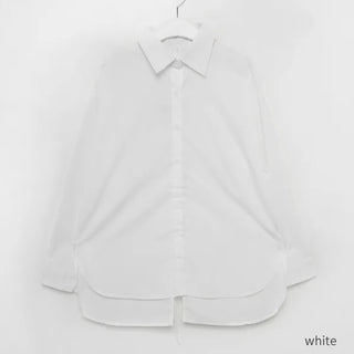 Back slit ribbon shirt