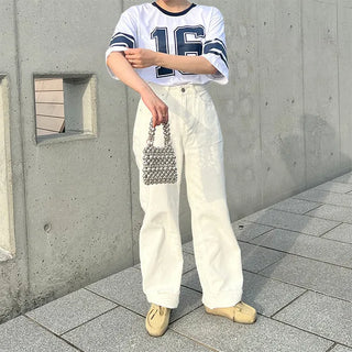 Loose cotton pants