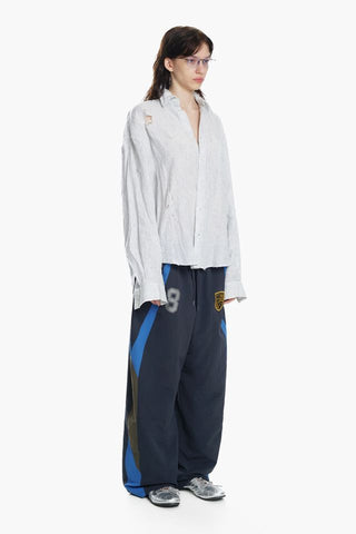 MASONPRINCE Linen Washed Striped Shirt