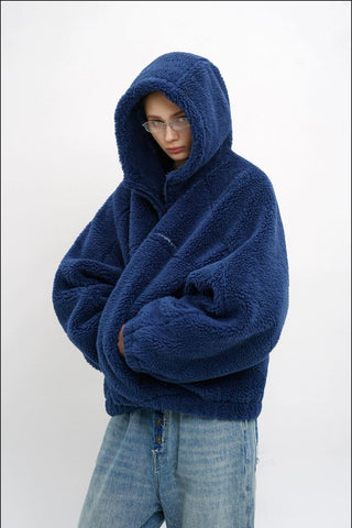 [MASONPRINCE] Fleece Hooded Jacket