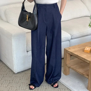 Crystal denim slacks