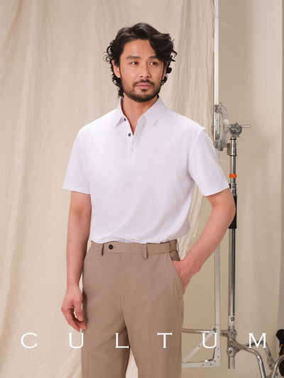 [CULTUM] Solid Color Polo Shirt