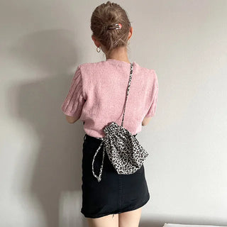 butter twist half sleeve knit