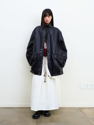 [NeverSeez] Jacquard Voluminous Skirt