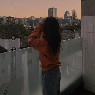 Fleece-lined sweatshirt