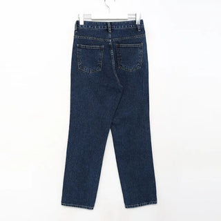 Straight denim pants