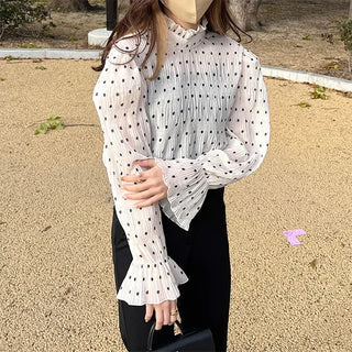 Polka dot blouse