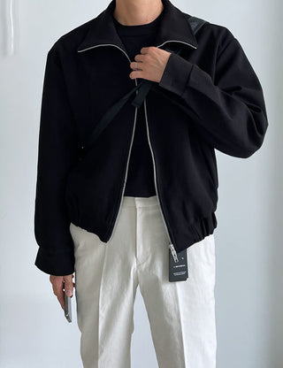 Reno High-Neck Blouson Jacket (2 colors)