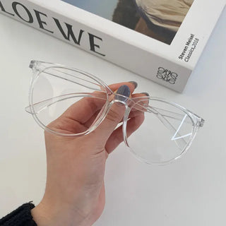 7942 Round, oversized, thick-framed eyeglasses (2 colors)