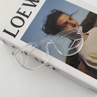 7942 Round, oversized, thick-framed eyeglasses (2 colors)